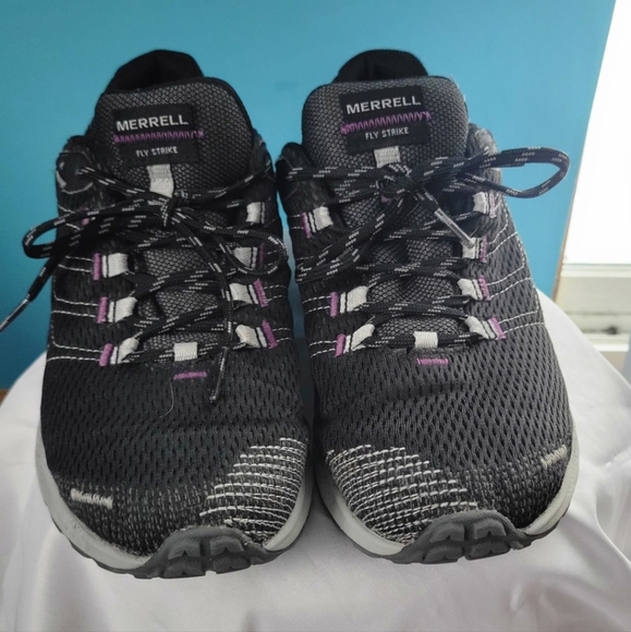 Merrell Shoes - Merrell Fly Strike Black Women's Sneakers Size 8